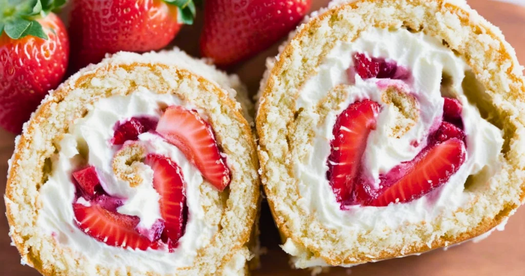 Strawberry Swiss Roll