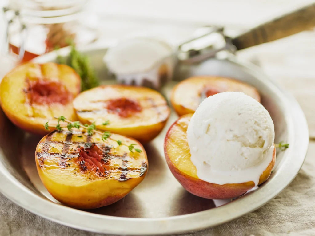 Grilled Peaches and Cream Recipe